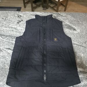 Ariat Men's Charcoal Quilted Vest